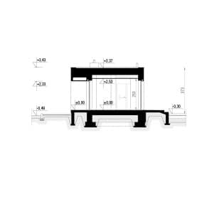 Rzut projektu HOMEKONCEPT 86 - przekrój