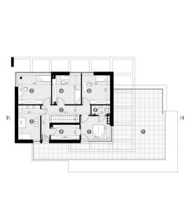 Rzut projektu HOMEKONCEPT 30 - Rzut piętra