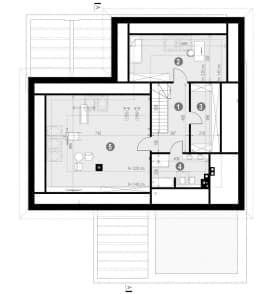 Rzut projektu HOMEKONCEPT 33 - rzut poddasza