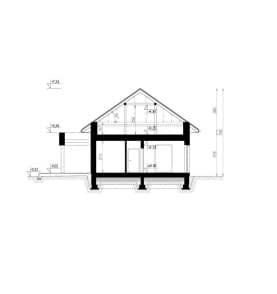 Rzut projektu HOMEKONCEPT 46 - przekrój