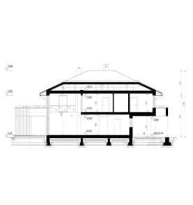 Rzut projektu HOMEKONCEPT 60 - przekrój