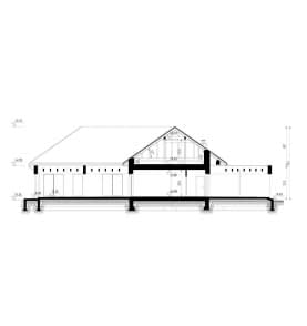 Rzut projektu HOMEKONCEPT 68 - przekrój