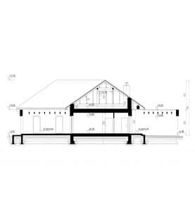 Rzut projektu HOMEKONCEPT 26 - przekrój
