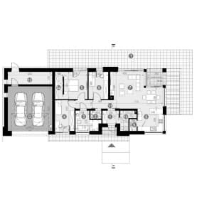 Rzut projektu HOMEKONCEPT 44 G2 - Rzut parteru