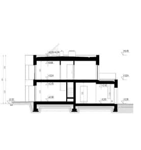 Rzut projektu HOMEKONCEPT 52 S - przekrój