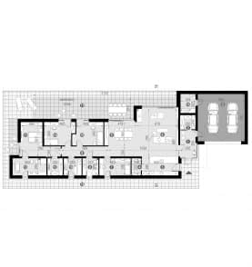 Rzut projektu HOMEKONCEPT 90 - Rzut parteru