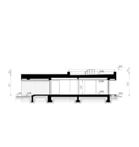 Rzut projektu HOMEKONCEPT 88 - przekrój