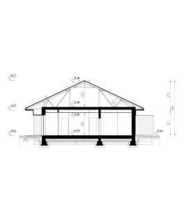 Rzut projektu HOMEKONCEPT 97 B - przekrój