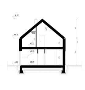 Rzut projektu HOMEKONCEPT 100 - Przekrój