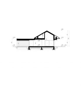 Rzut projektu HOMEKONCEPT 107 - przekrój