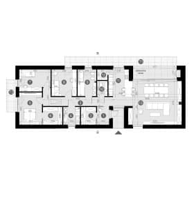 Rzut projektu HOMEKONCEPT 118 - Rzut parteru