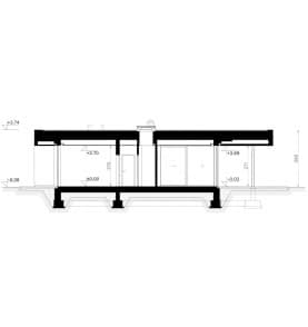 Rzut projektu HOMEKONCEPT 112 - przekrój