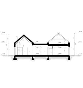 Rzut projektu HOMEKONCEPT 121 - przekrój