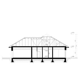 Rzut projektu HOMEKONCEPT 133 - przekrój