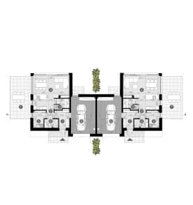 Rzut projektu HOMEKONCEPT 101 G1 D - Rzut parteru