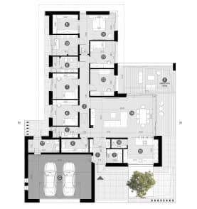 Rzut projektu HOMEKONCEPT 168 - Rzut parteru