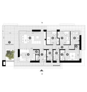 Rzut projektu HOMEKONCEPT 146 - Rzut parteru
