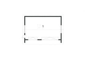 Rzut projektu BK-57 BUDYNEK GOSPODARCZY - Rzut