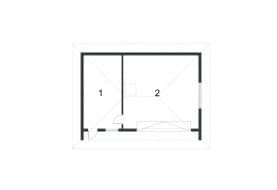 Rzut projektu BK-59 BUDYNEK GOSPODARCZY - Rzut