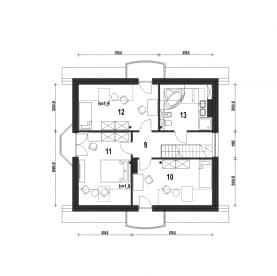 Rzut projektu Dom Dla Ciebie 1 B - Piętro