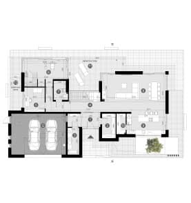 Rzut projektu HOMEKONCEPT 137 - Rzut parteru