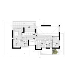 Rzut projektu HOMEKONCEPT 137 - Rzut piętra