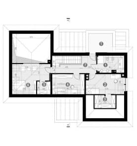 Rzut projektu HOMEKONCEPT 53 - Rzut poddasza