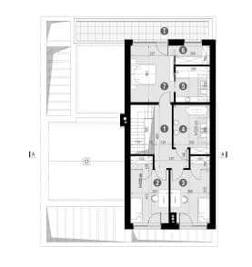 Rzut projektu HOMEKONCEPT 79 - Rzut poddasza