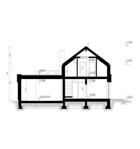 Rzut projektu HOMEKONCEPT 79 - przekrój