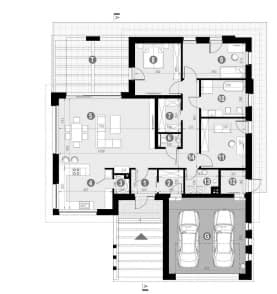 Rzut projektu HOMEKONCEPT 31 - Rzut parteru