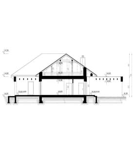 Rzut projektu HOMEKONCEPT 31 - przekrój