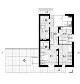 Rzut projektu HOMEKONCEPT 02 G2 EN - Rzut poddasza