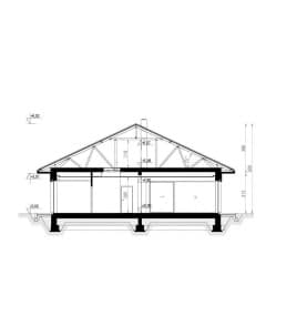 Rzut projektu HOMEKONCEPT 104 - przekrój