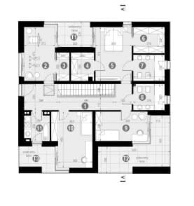 Rzut projektu HOMEKONCEPT 111 - Rzut piętra