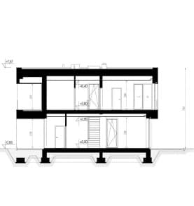 Rzut projektu HOMEKONCEPT 111 - Przekrój