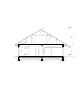 Rzut projektu HOMEKONCEPT 135 - przekrój