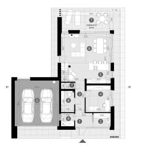 Rzut projektu HOMEKONCEPT 166 G2 - Rzut parteru