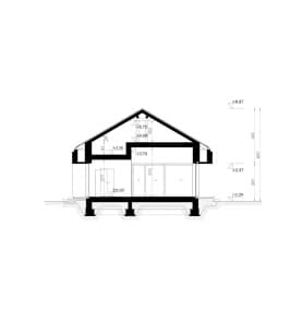 Rzut projektu HOMEKONCEPT 146 - przekrój