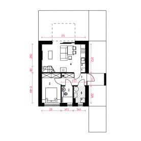 Rzut projektu Figiel - Parter