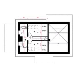 Rzut projektu Ziomek z garażem - Piętro