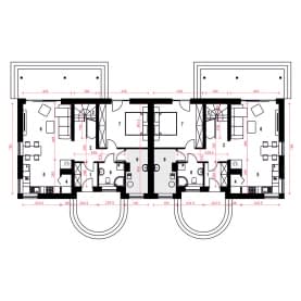 Rzut projektu Paprotka B-BL - Parter