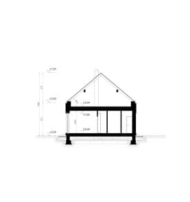 Rzut projektu HOMEKONCEPT 117 - przekrój