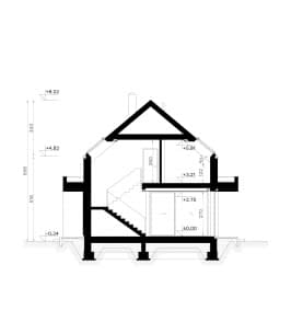 Rzut projektu HOMEKONCEPT 131 - przekrój