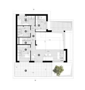 Rzut projektu HOMEKONCEPT 128 wariant 01 - Rzut piętra