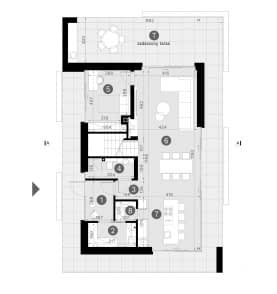 Rzut projektu HOMEKONCEPT 131 - Rzut parteru