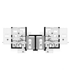 Rzut projektu HOMEKONCEPT 101 G1 B - Rzut parteru