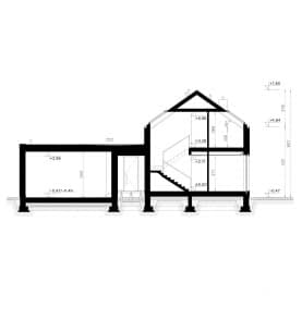 Rzut projektu HOMEKONCEPT 89 G2 - Przekrój