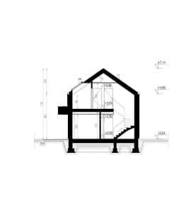Rzut projektu HOMEKONCEPT 95 A - Przekrój