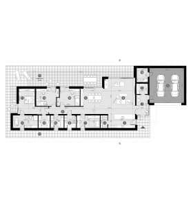 Rzut projektu HOMEKONCEPT 90 - Rzut parteru