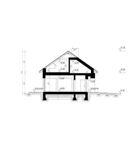 Rzut projektu HOMEKONCEPT 44 - przekrój